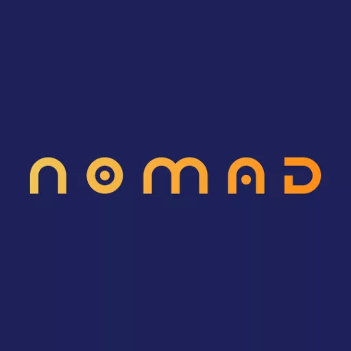 Логотип Nomad оранжевого цвета